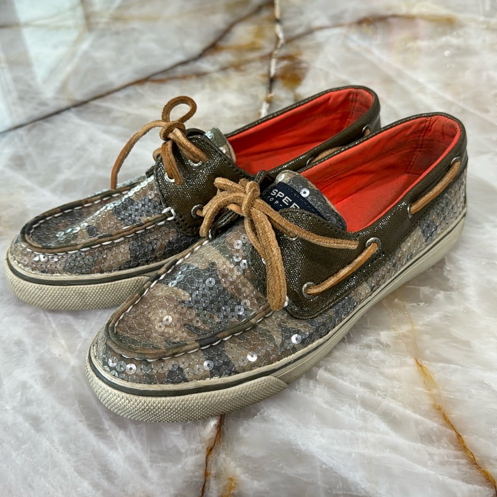 Sperry sequin camo Top-Sider